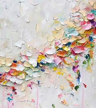 Abstract oil painting